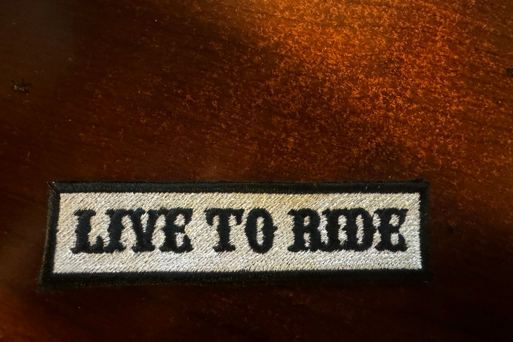 SOA “Live To Ride” Sew On Or Iron  on biker vest patches