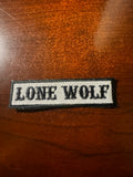 SOA Sew On Or Iron on Biker Vest Lone Wolf patches