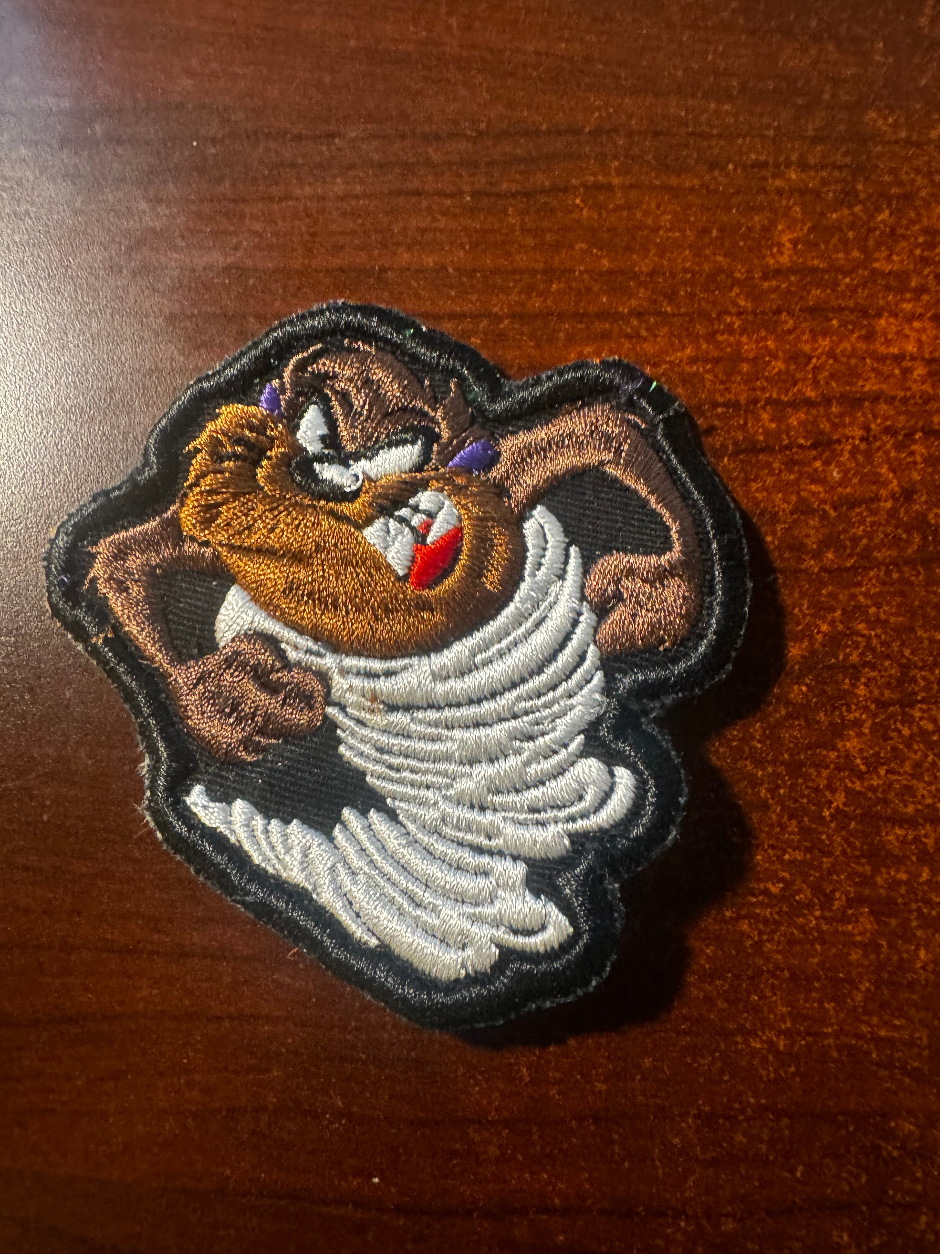 Faux Taz Manian Devil Patch  "Taz The Devil"