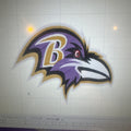 Made To Order 5x4 Embroidered Baltimore Ravens Iron On Patch