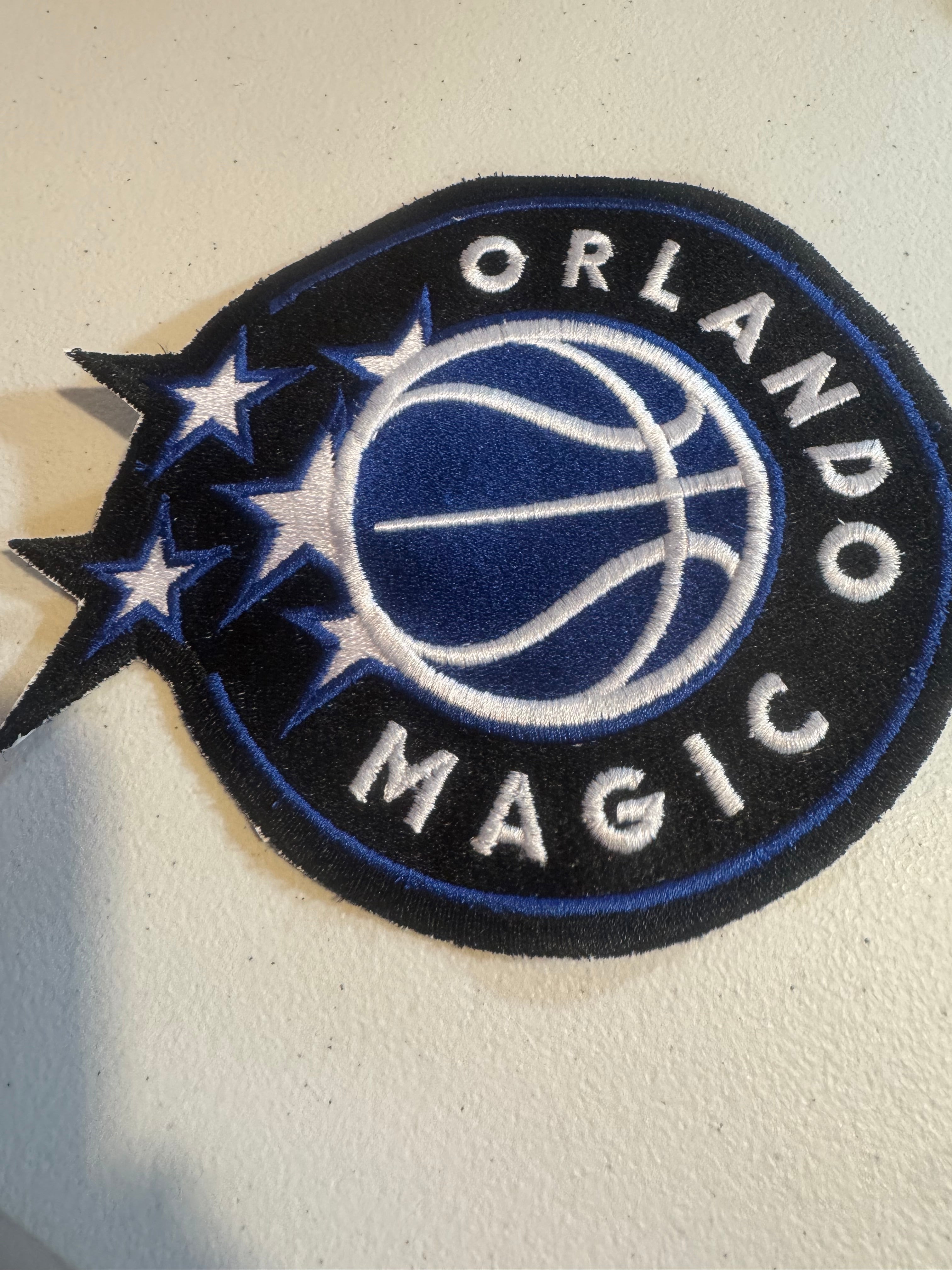 7 1/2 X 5 In Magic Orlando Basketball Embroidered Iron On Patch