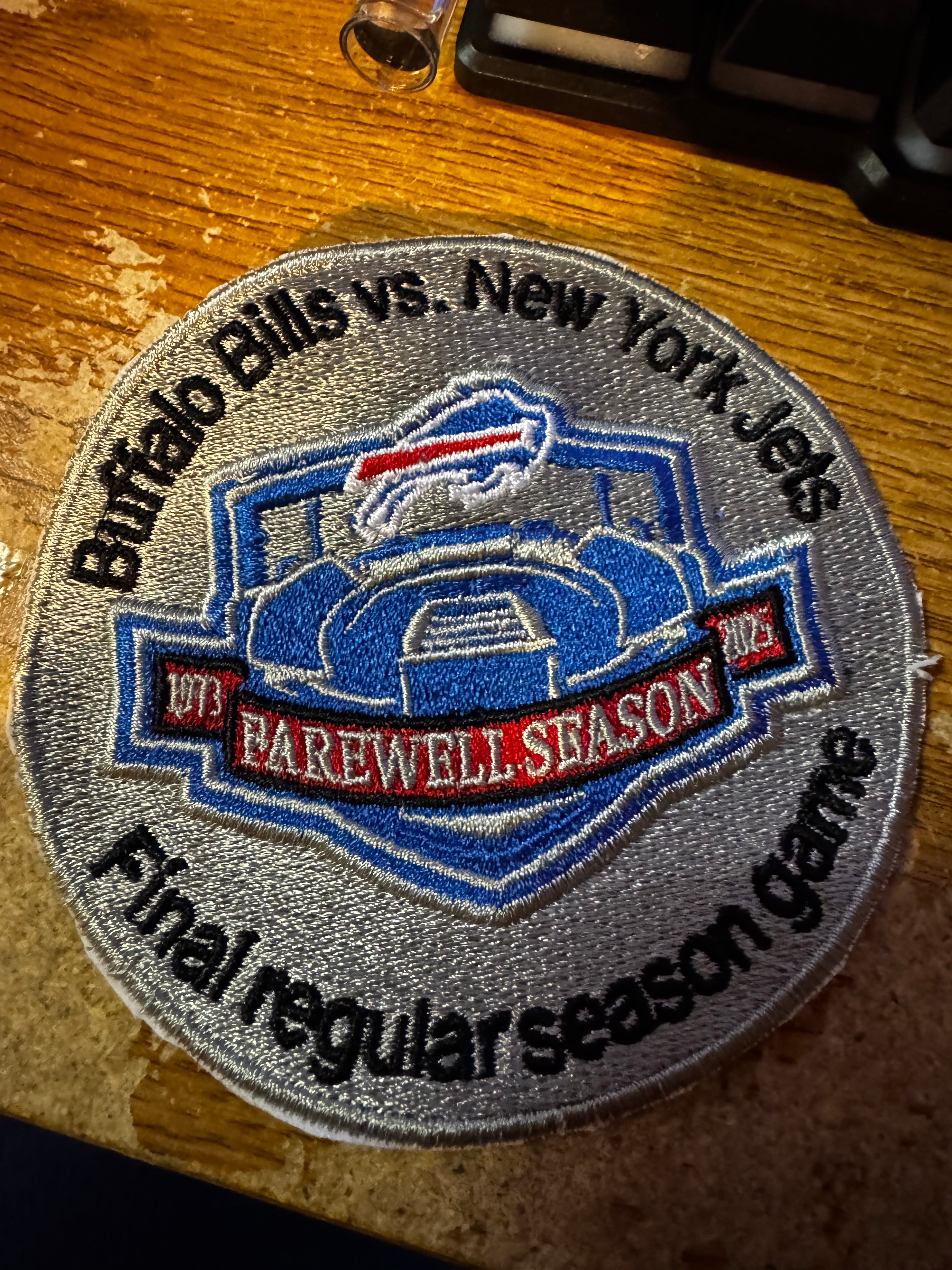 4x4 Buffalo Vs Jets Final Regular Season Game Iron On Patches