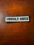 SOA Unholy Ones Sew On Or Iron  on biker vest patches