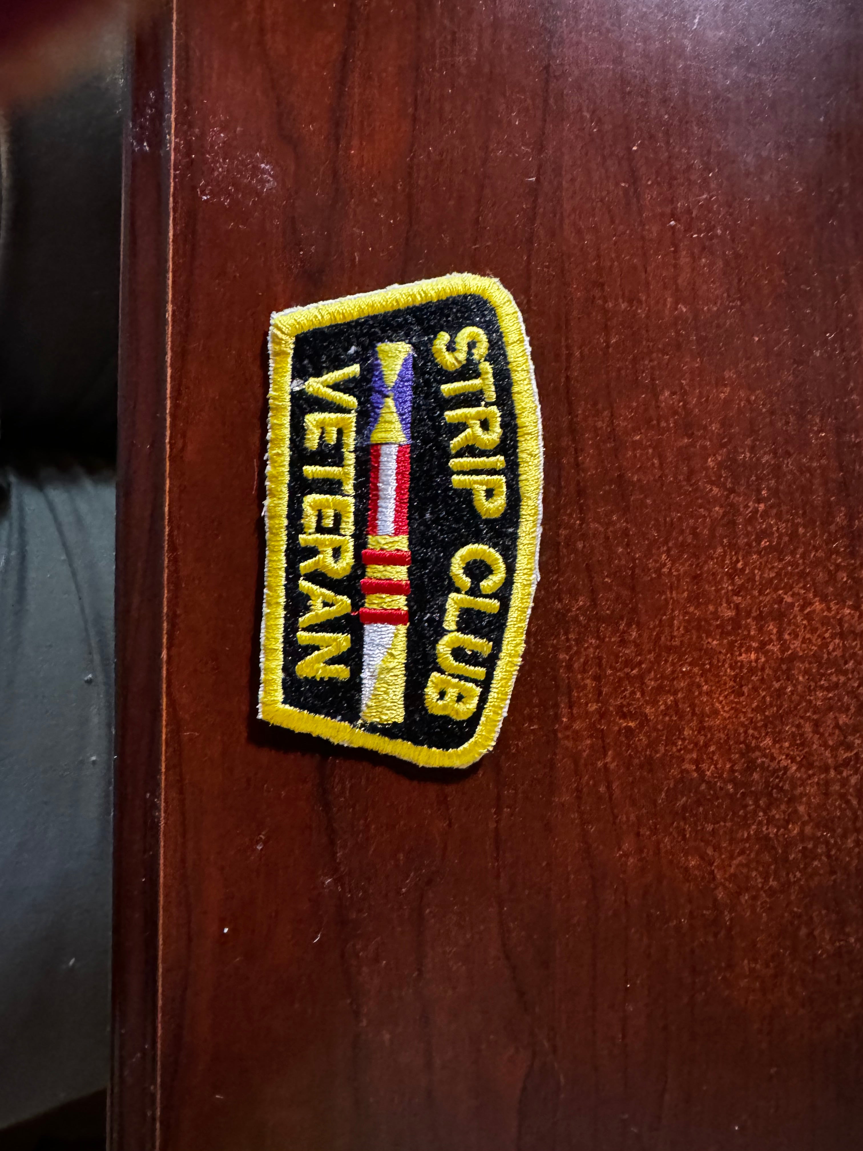 Veteran Strip Club Embroidered iron on patches
