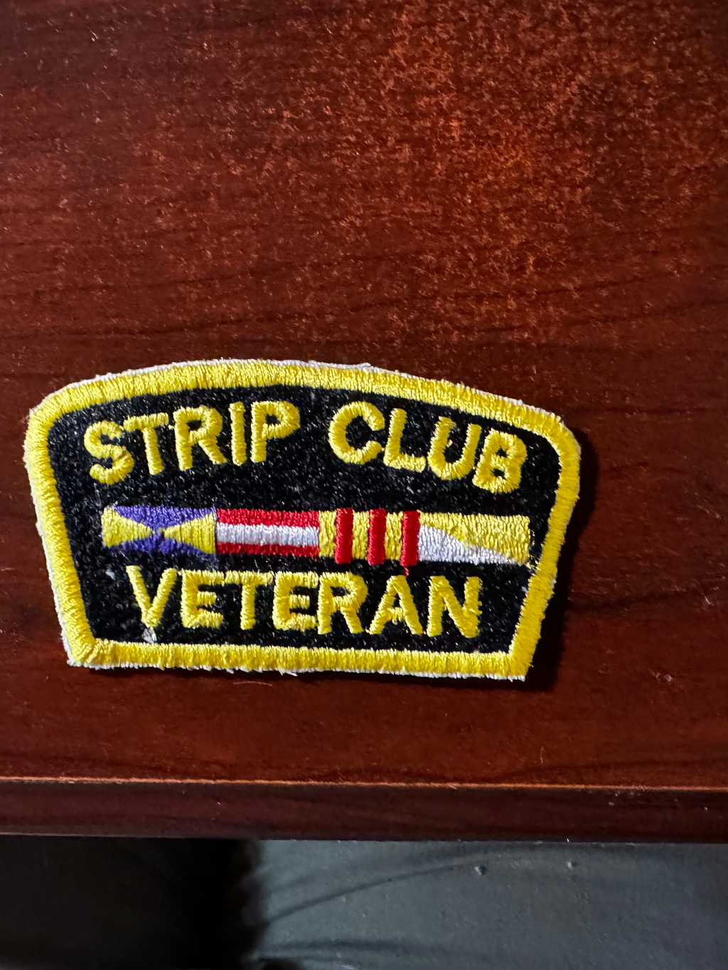 Veteran Strip Club Embroidered iron on patches