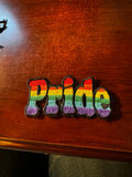 Pride Applique Patch - Rainbow Badge 4" (Iron on)