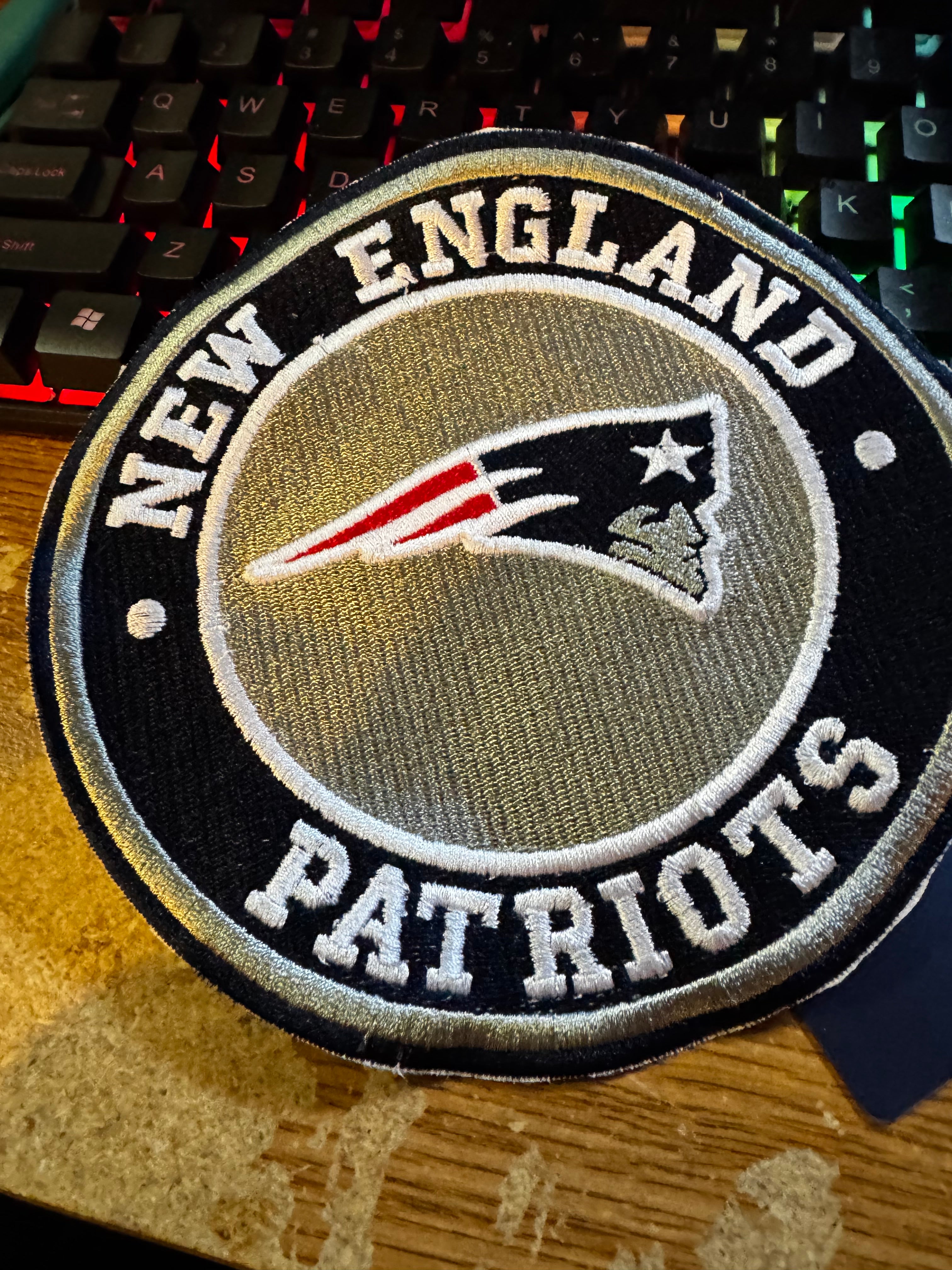 5 In New England AFC Champions Iron On Patch