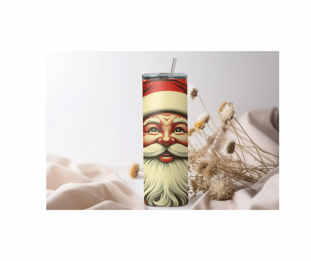 20 oz Santa Clause Skinny Sublimation Skinny Tumbler