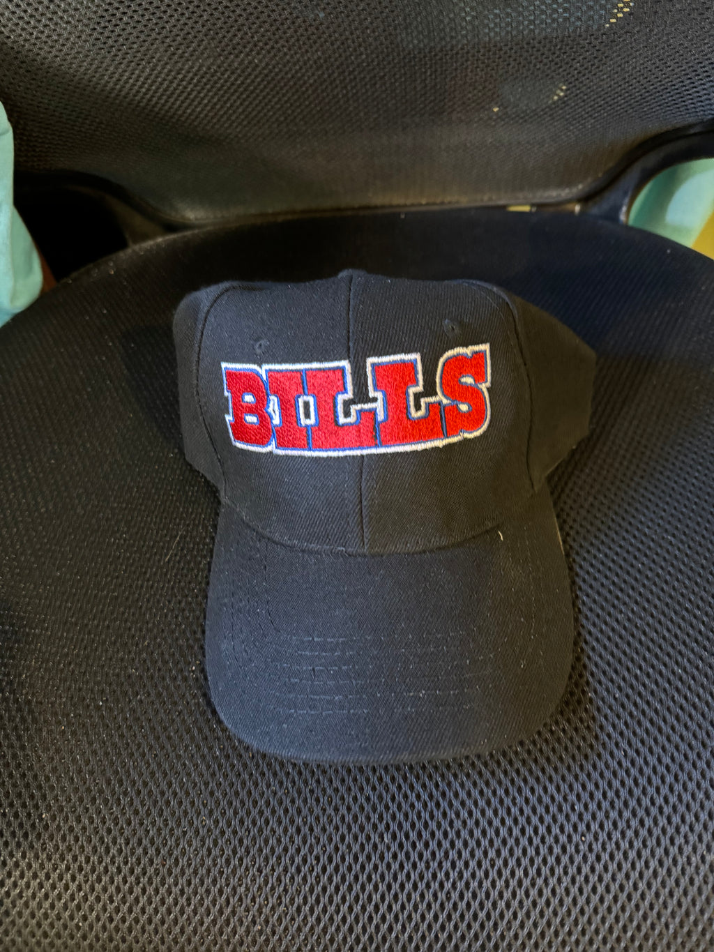 Embroidered Bills Hat Black Cap