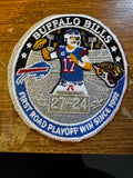 4x4 Buffalo First Road Playoff Win Since 92 Iron On Embroidered Patch