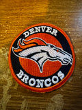 Denver Broncos 4x4 Embroidered Iron On Patch AFC Contender