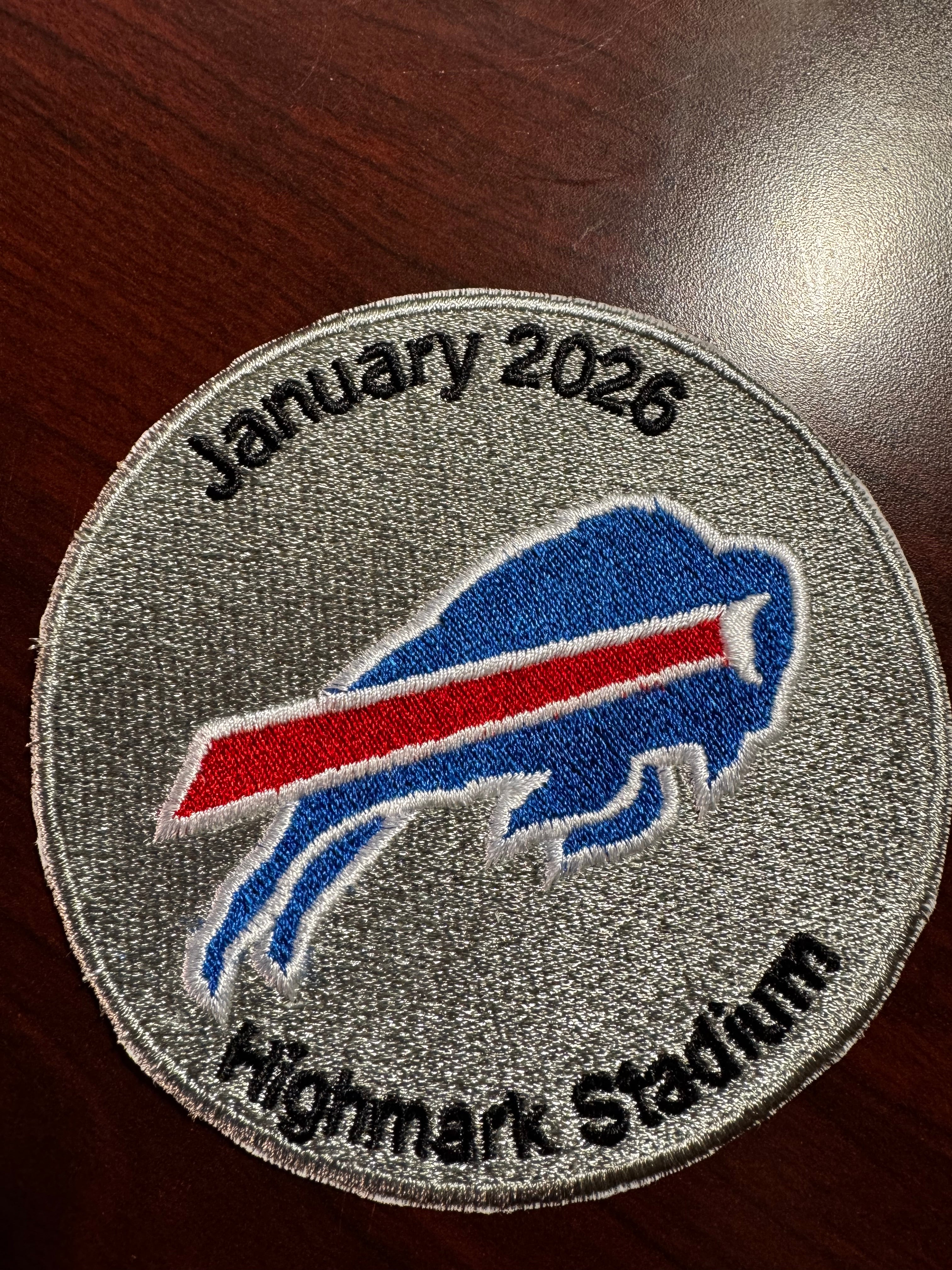 4 X 4 Inch Oval January 2026 Highmark Stadium Iron On Patch