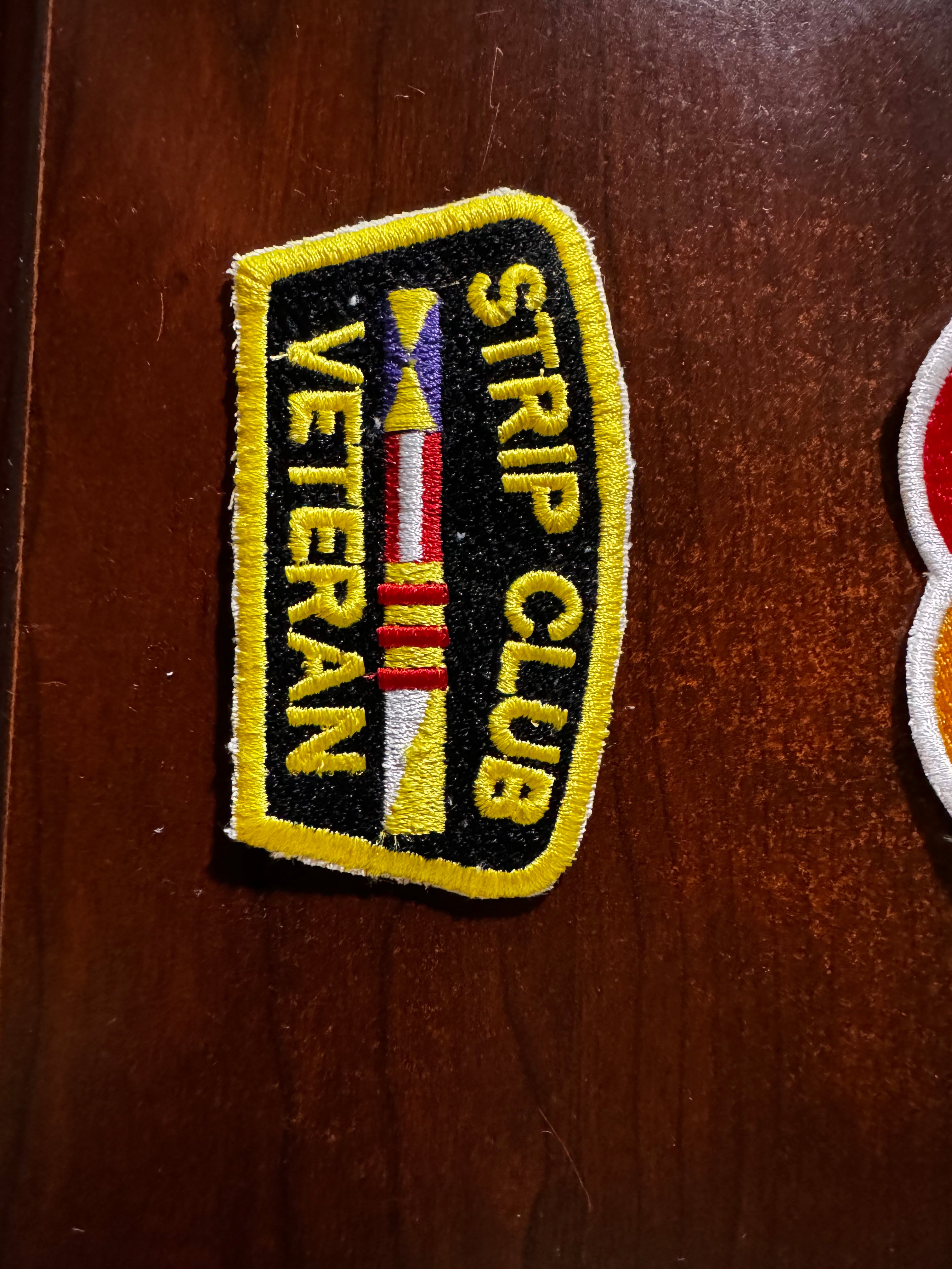 Veteran Strip Club Embroidered iron on patches