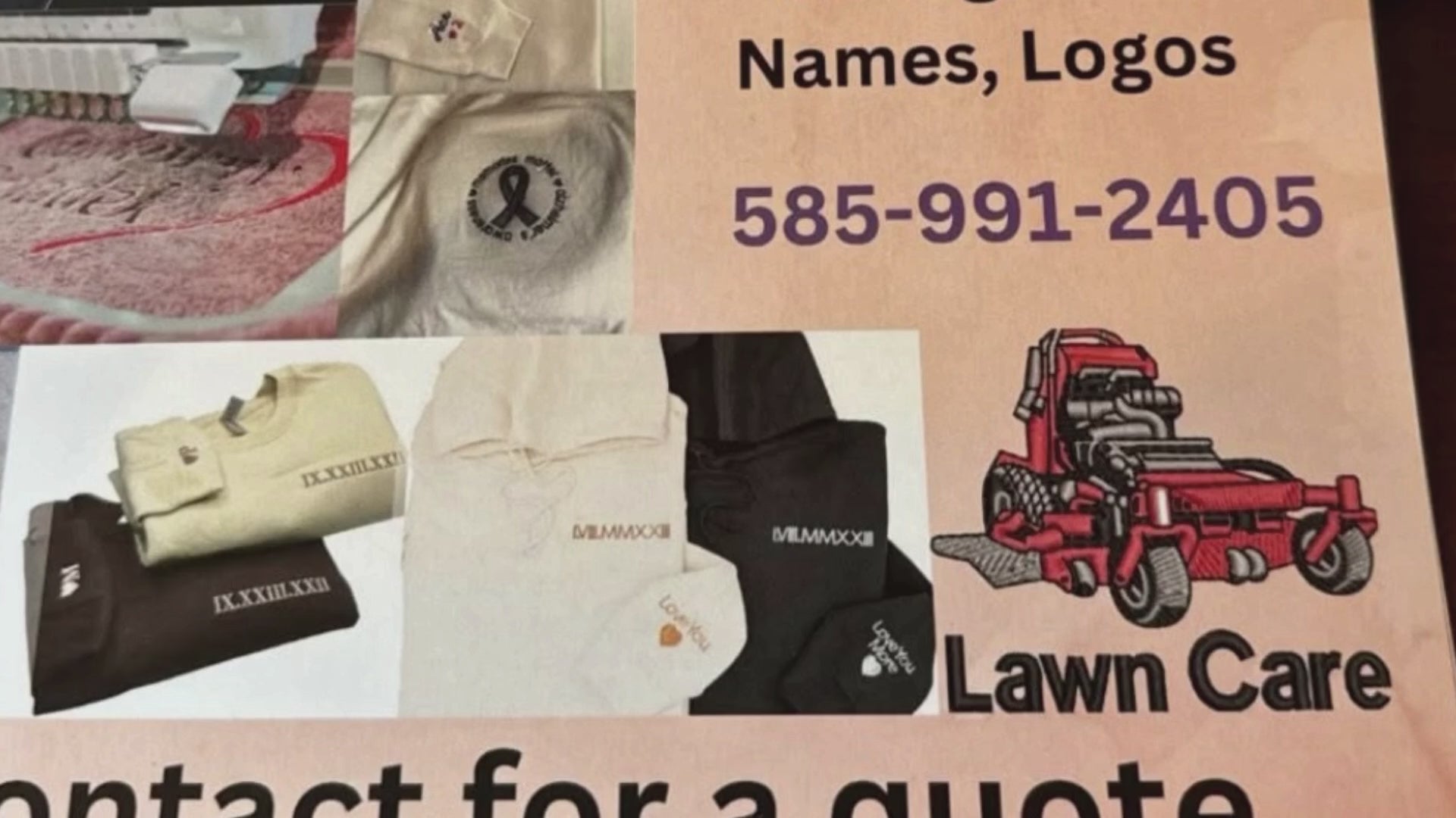 Embroidery Customization  Shirts, Hats, Towels, Hoodies,  Bags