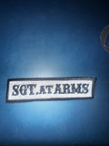 "SGT AT ARMS" BIKER MOTORCYCLE VEST JACKET PATCH