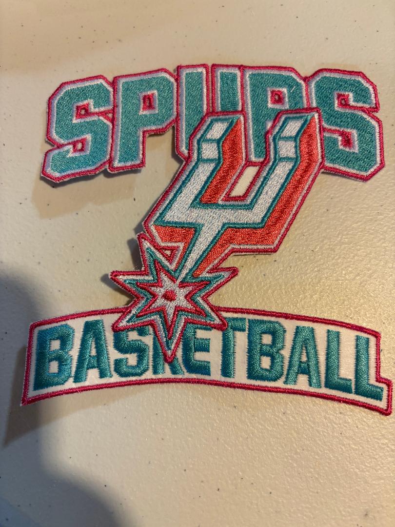4 1/2 X 4 1/2 San Antonio SPURS Basketball Finalist  Embroidered Iron On Patch